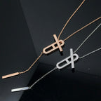 GlowHM NECKLACE PLATINUM ROSE GOLD DIAMOND