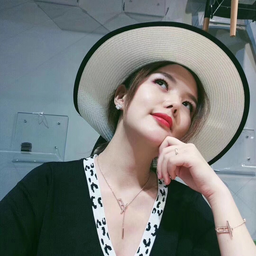 GlowHM NECKLACE PLATINUM ROSE GOLD DIAMOND