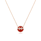 GlowJEUX DE ROSE GOLD DIAMOND NECKLACE