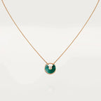 GlowAMULETTE ROSE GOLD MALACHITE NECKLACE