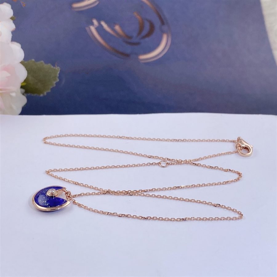 GlowAMULETTE ROSE GOLD AGATE NECKLACE