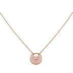 GlowAMULETTE ROSE GOLD PINK MOP NECKLACE