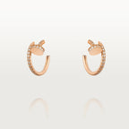 GlowJUSTE EARRINGS 12.75MM PINK GOLD DIAMOND
