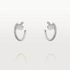 GlowJUSTE EARRINGS 12.75MM SILVER DIAMOND