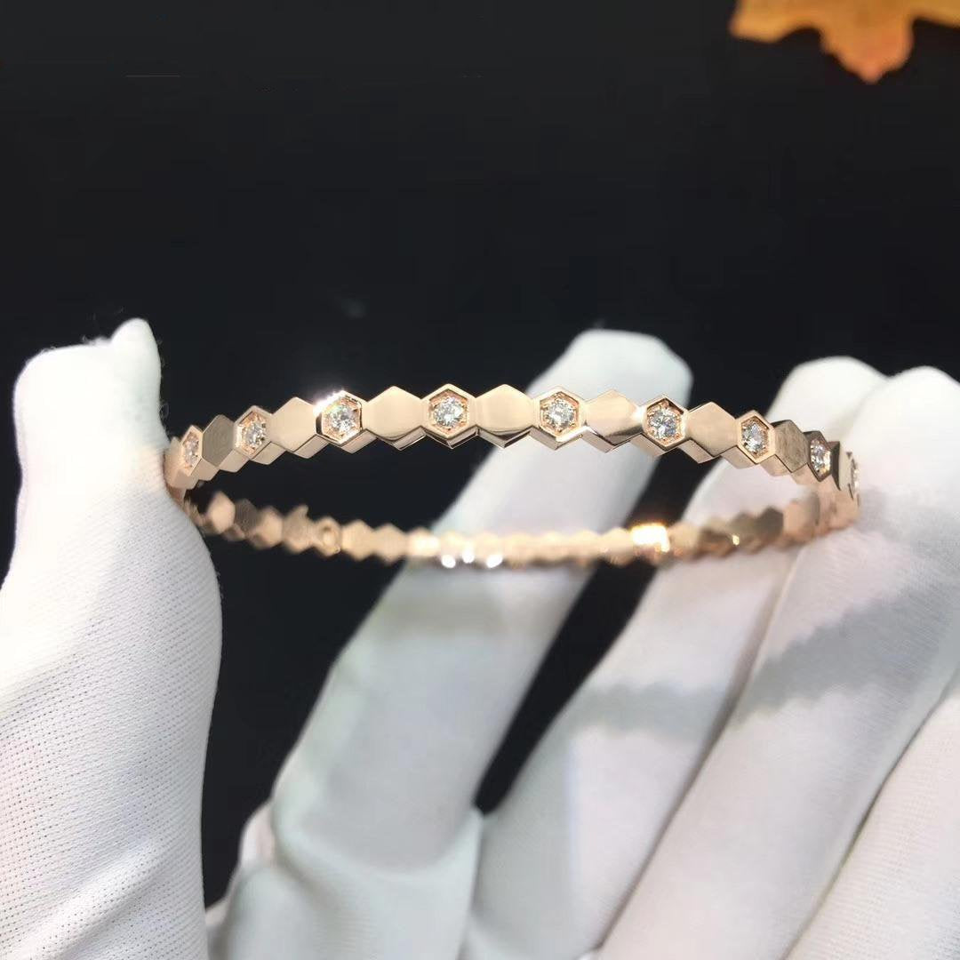 GlowBEE LOVE PINK GOLD DIAMOND BRACELET