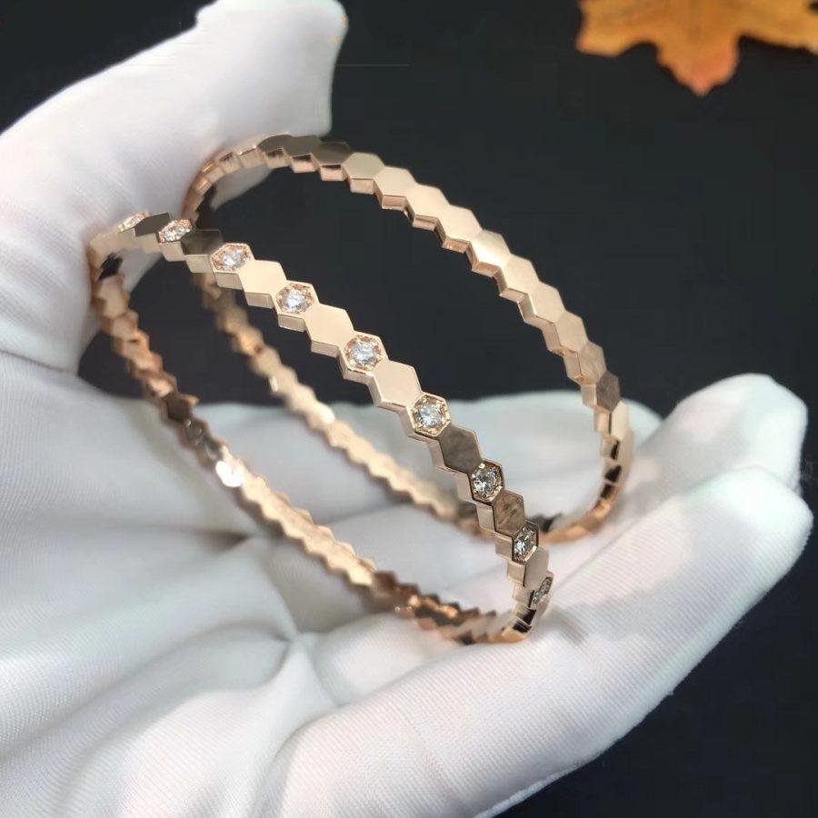 GlowBEE LOVE PINK GOLD DIAMOND BRACELET