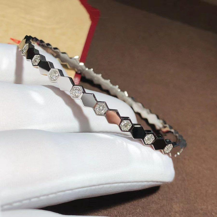 GlowBEE LOVE SILVER DIAMOND BRACELET