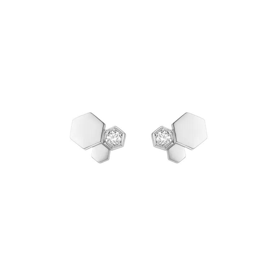GlowBEE LOVE SILVER DIAMOND EARRINGS