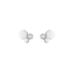 GlowBEE LOVE SILVER DIAMOND EARRINGS