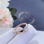 GlowBEE LOVE RING PINK GOLD 1 DIAMOND