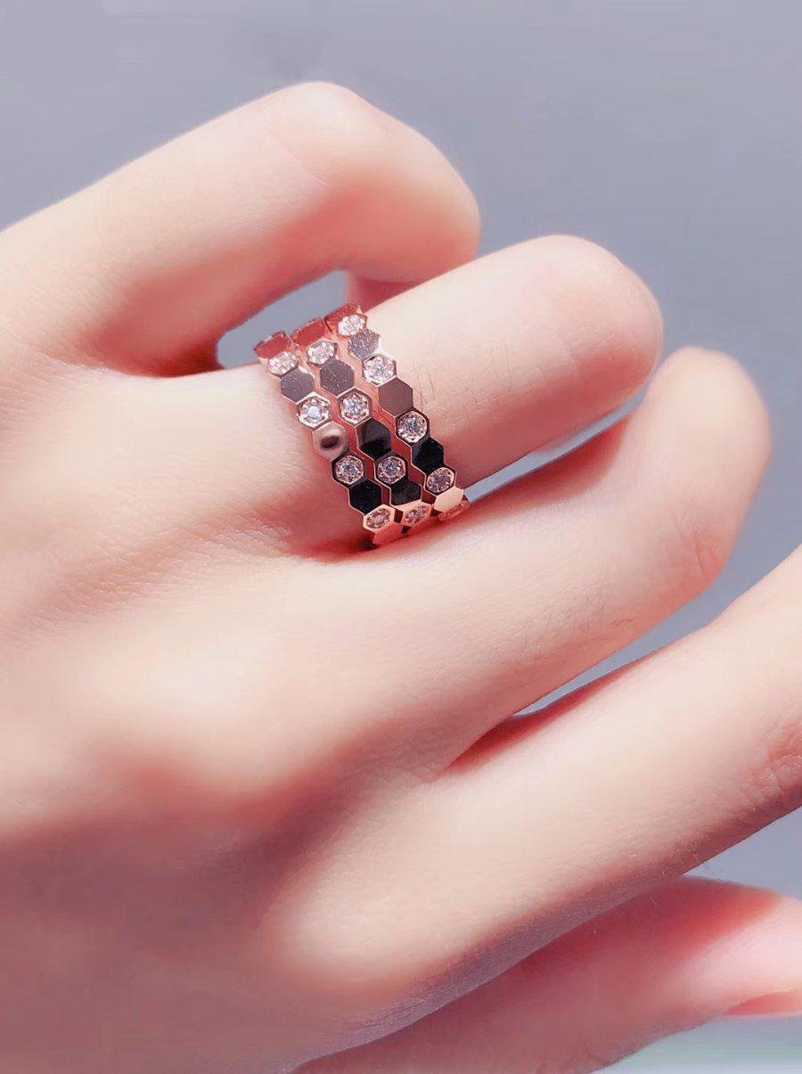 GlowBEE LOVE RING PINK GOLD DIAMOND