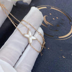 GlowJEUX BRACELET WHITE MOP PINK GOLD 1 DIAMOND