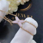 GlowJEUX BRACELET PINK MOP PINK GOLD 1 DIAMOND