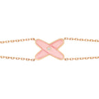 GlowJEUX BRACELET PINK MOP PINK GOLD 1 DIAMOND