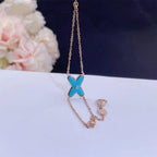 GlowJEUX BRACELET TURQUOISE PINK GOLD 1 DIAMOND
