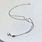 GlowJEUX BRACELET WHITE MOP SILVER 1 DIAMOND