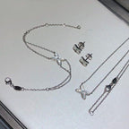 GlowJEUX BRACELET WHITE MOP SILVER 1 DIAMOND