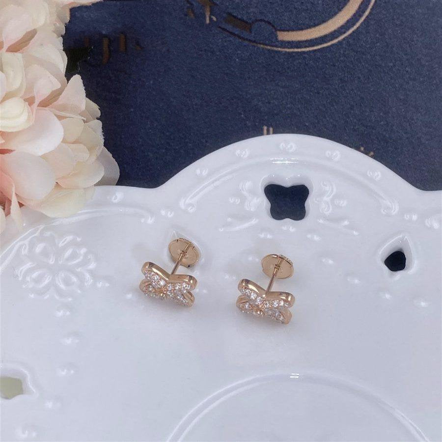 GlowJEUX DE PINK GOLD DIAMOND EARRINGS