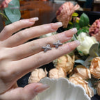 GlowJEUX DE SILVER DIAMOND EARRINGS