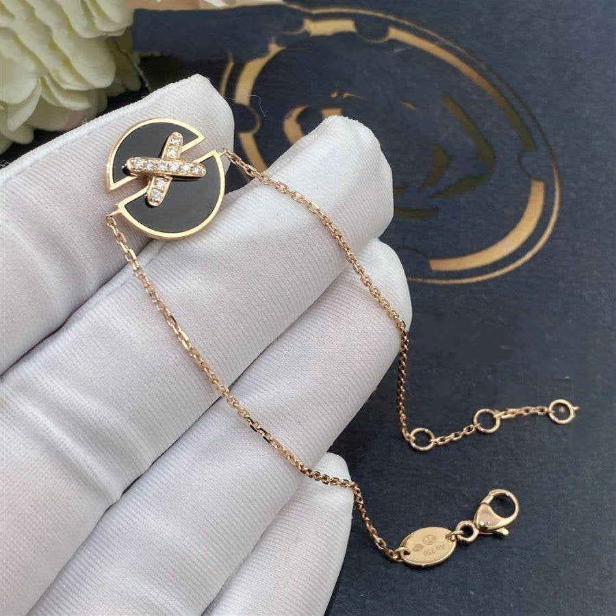 GlowJEUX DE BRACELET ONYX PINK GOLD DIAMOND