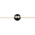 GlowJEUX DE BRACELET ONYX PINK GOLD DIAMOND