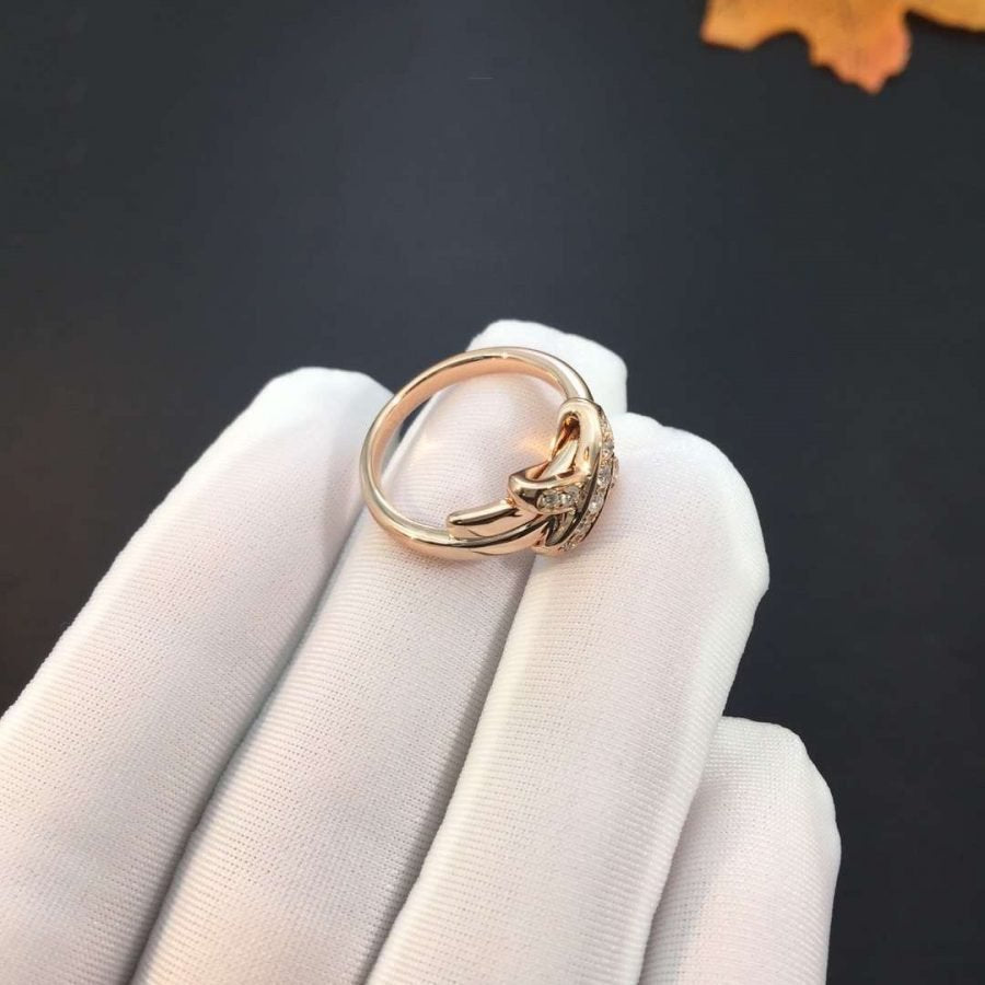 GlowJEUX DE PINK GOLD DIAMOND RING