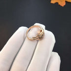 GlowJEUX DE PINK GOLD DIAMOND RING