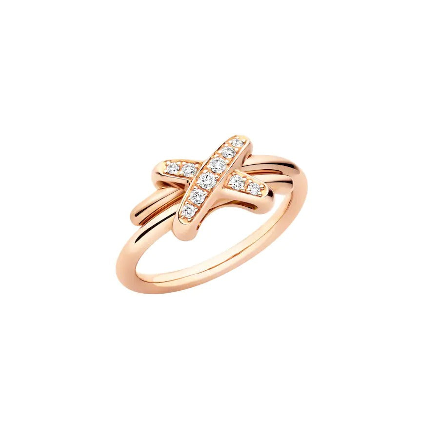 GlowJEUX DE PINK GOLD DIAMOND RING
