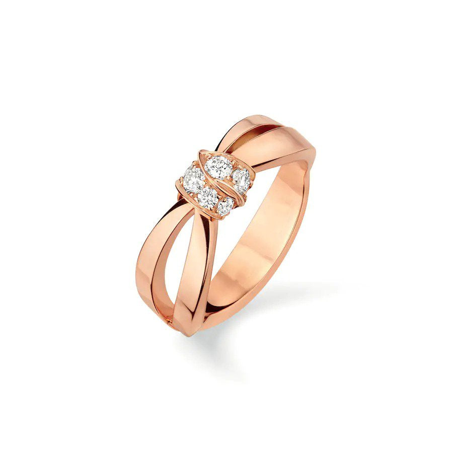 GlowLIENS RING PINK GOLD DIAMOND