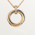 GlowTRINITY NECKLACE GOLD  DIAMONDS
