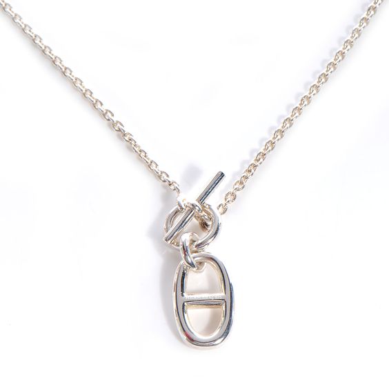 GlowHM CHAINE D'ANCRE PENDANT NECKLACE STERLING SILVER