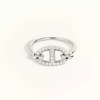 GlowRONDE SMALL SILVER DIAMOND RING