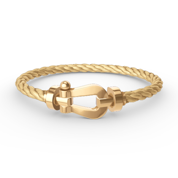 GlowFORCE LARGE HORSESHOE NO DIAMOND BRACELET GOLD