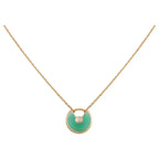 GlowAMULETTE GOLD MALACHITE NECKLACE