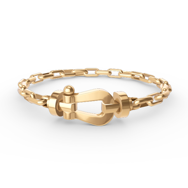 GlowFORCE LARGE HORSESHOE CLASP  METAL BRACELET