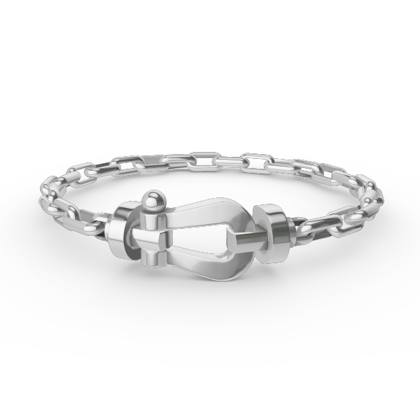 GlowFORCE LARGE HORSESHOE CLASP  METAL BRACELET