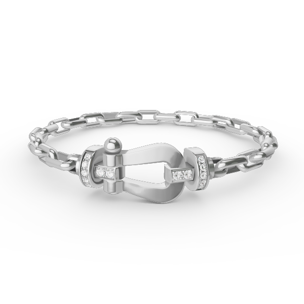 GlowFORCE LARGE HORSESHOE CLASP  METAL BRACELET