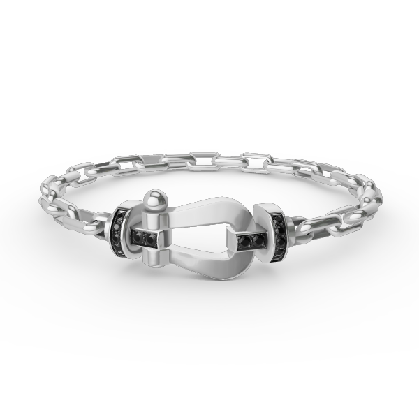 GlowFORCE LARGE HORSESHOE CLASP  METAL BRACELET