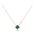 GlowSUN PEDANT PINK GOLD 1 DIAMOND NECKLACE