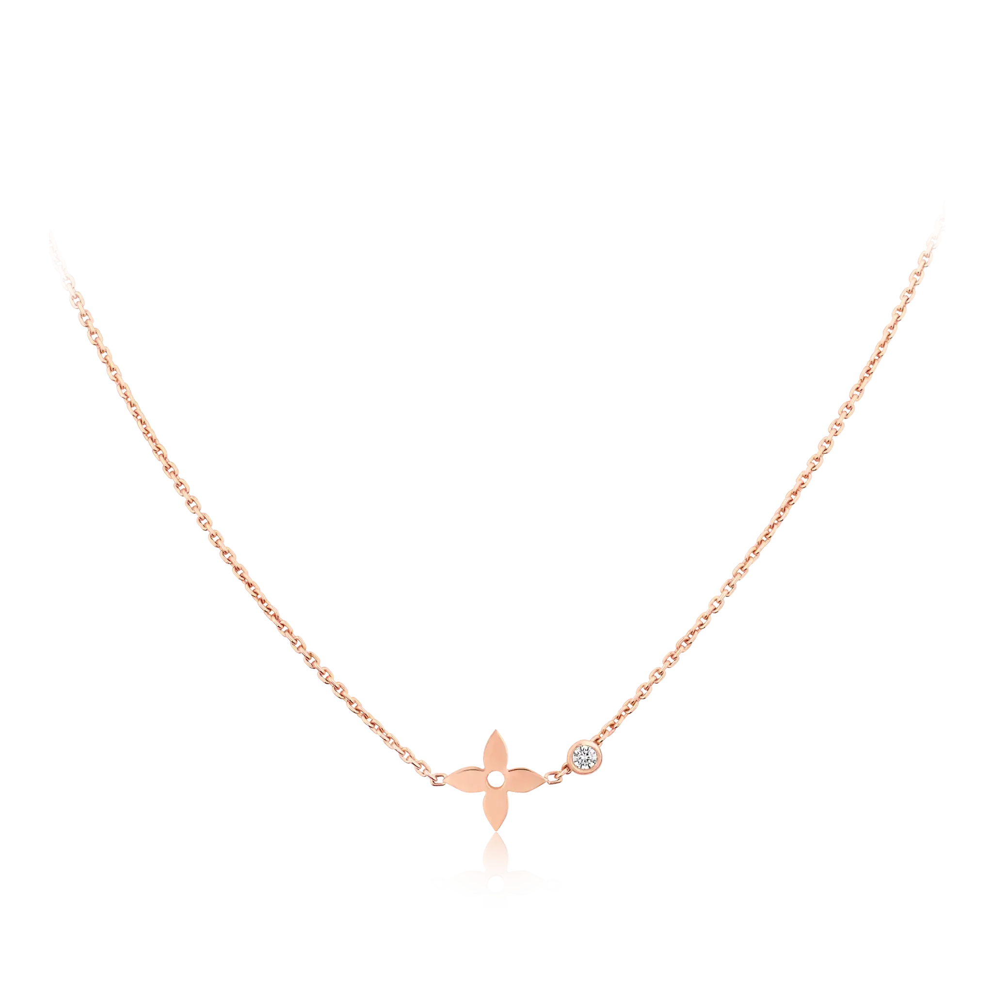GlowBLOSSOM PENDANT PINK GOLD AND DIAMOND