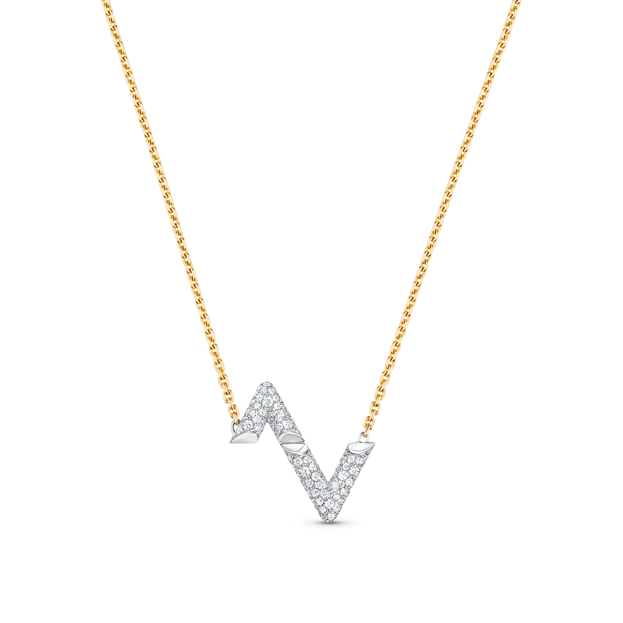 GlowVOLT SILVER DIAMOND PEDANT NECKLACE