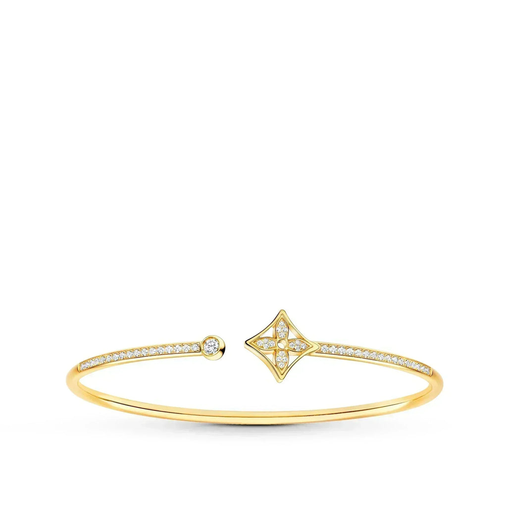 GlowIDYLLE GOLD OPEN BRACELET DIAMOND PAVED