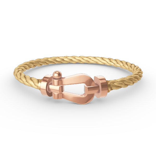 GlowFORCE LARGE HORSESHOE NO DIAMOND BRACELET ROSE GOLD
