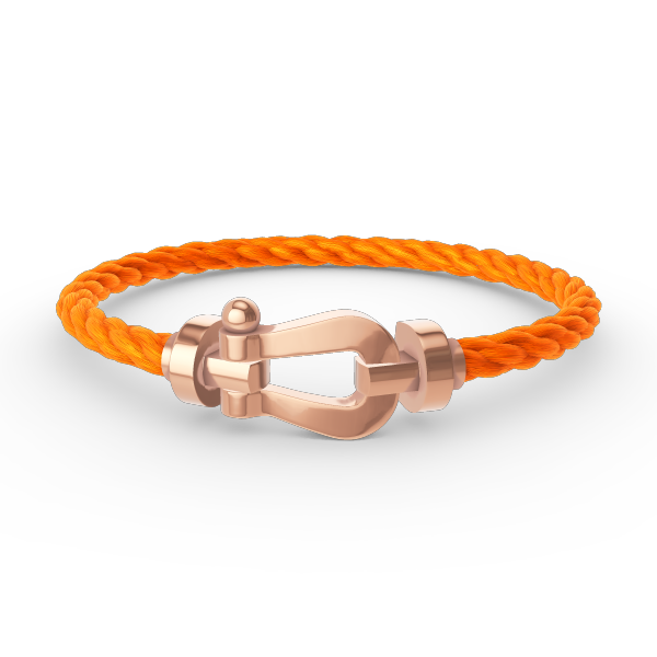 GlowFORCE LARGE HORSESHOE NO DIAMOND BRACELET ROSE GOLD