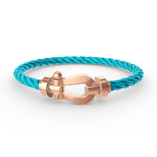 GlowFORCE LARGE HORSESHOE NO DIAMOND BRACELET ROSE GOLD