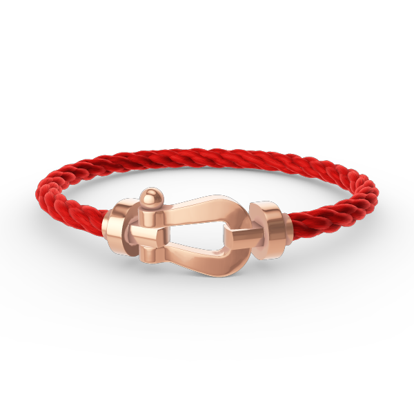 GlowFORCE LARGE HORSESHOE NO DIAMOND BRACELET ROSE GOLD