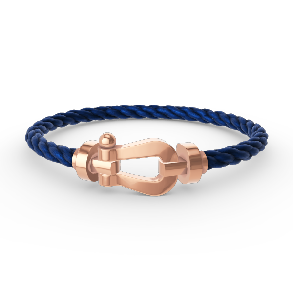 GlowFORCE LARGE HORSESHOE NO DIAMOND BRACELET ROSE GOLD