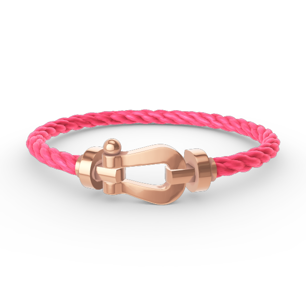 GlowFORCE LARGE HORSESHOE NO DIAMOND BRACELET ROSE GOLD
