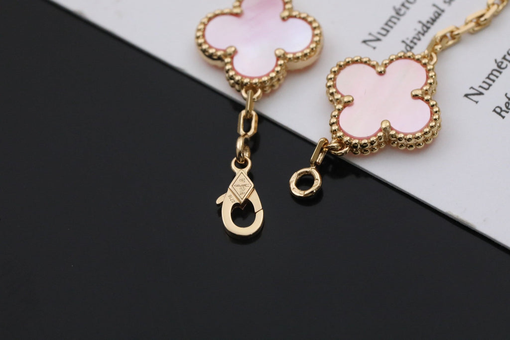 [Glow]CLOVER 5 PINK  FRITILLARY BRACELET