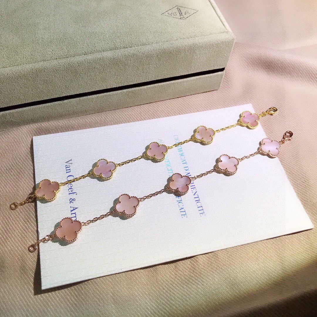 [Glow]CLOVER 5 PINK  FRITILLARY BRACELET
